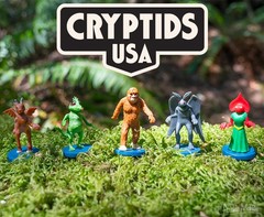 Cryptids USA – Bigfoot Monster Mini Assorted Figurine Toy Set – Archie McPhee