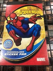 spider sense spiderman Personalized Sticker Pad 270 Plus Ages 4 And Up