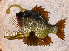 Chap Mei Deep Sea Anglerfish with Chomping Mouth Action Figure Fish Toy
