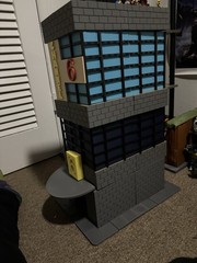 CUSTOM 3D PRINT TMNT Channel 6 News Building 1/18 Scale For JOY TOY FIGS