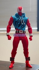 PRE-SALE Mess Toys Spider-Man Scarlet Hero Blue Cloth Battle Suit Action Figure