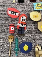 Tube Heroes Huge Toy Figure Lot Minecraft Jazwares With Shields & Accessories