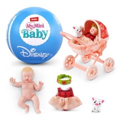 5 Surprise Mini Baby Disney Capsule: Mini Silicone Babies, Accessories & Playset