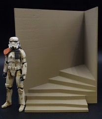 CUSTOM JABBAs STAIRS fit STAR WARS VINTAGE COLLECTION 3.75″ figure DIORAMA (P01)