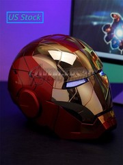 Autoking Iron Man Mk5 1:1 Helmet Wearable Voice-control Mask Cosplay Party Gift
