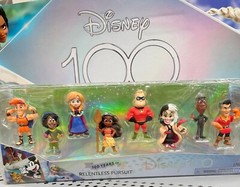 D100 Disney 100 Years of Disney CELEBRATION FIGURE PACK 12 PACKS 100 FIGURES LOT