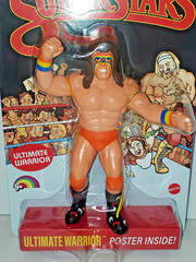 New WWE WWF LJN Superstars ULTIMATE WARRIOR Black Card Wrestling Figure Mattel