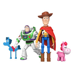 Disney and Pixar Toy Story 5 Woody & Buzz Lightyear Playscale Toy Pack, 7 Inch A