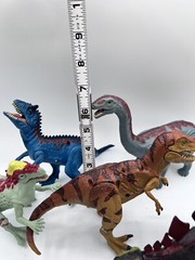 Kid Galaxy Dinosaurs Lot of 5 TRex Triceratops Stegosaurus Dilophosaurus