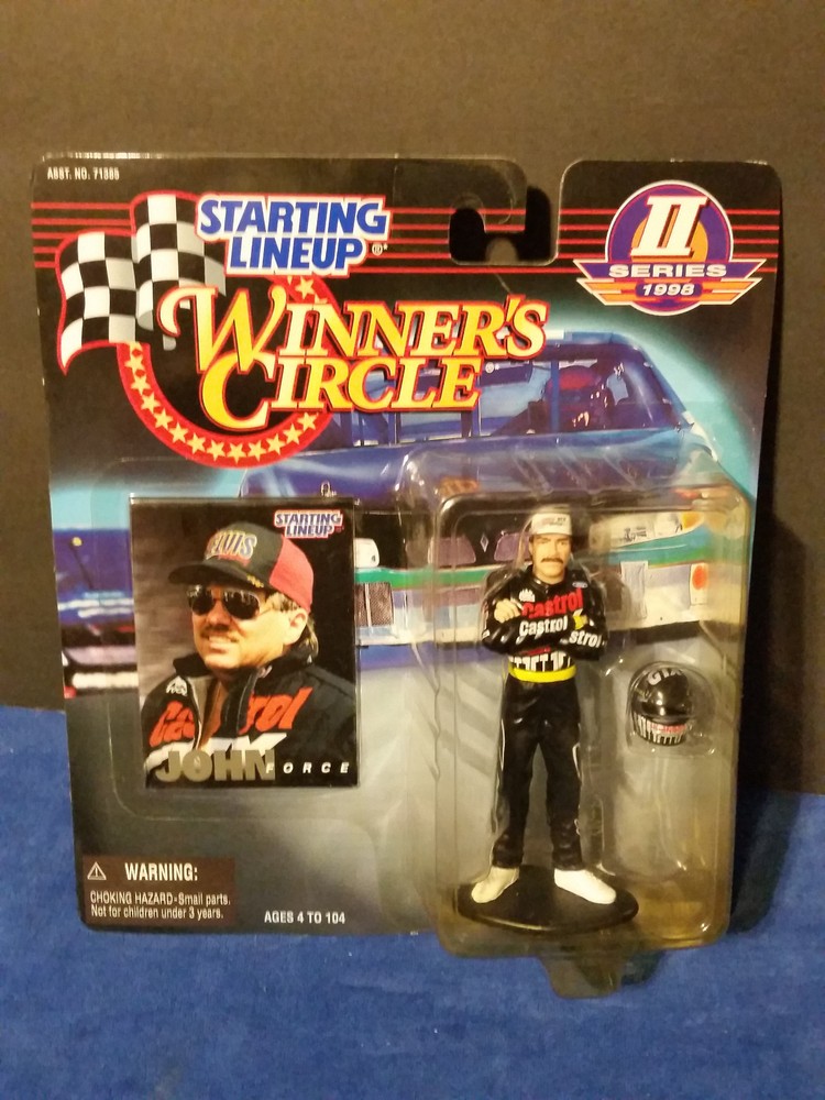 John Force 1998 Series II Starting Lineup Winners Circle Figurine Black Castrol