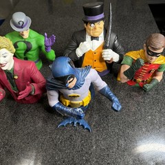 Diamond Select Toys Batman 1966 Classic TV Series Vinyl Bust Bank Lot Of 5