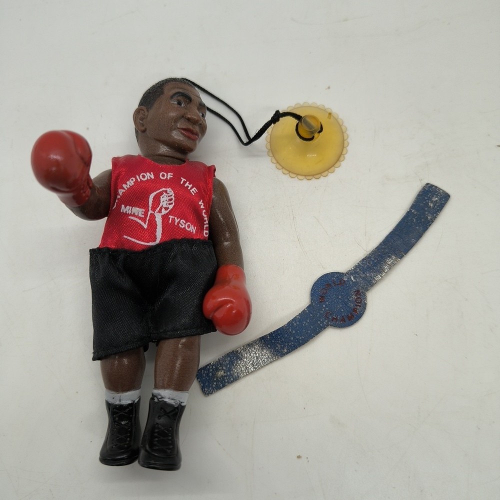 1980’s Mike Tyson World Champion Souvenir Figure With Suction Cup For Car Window