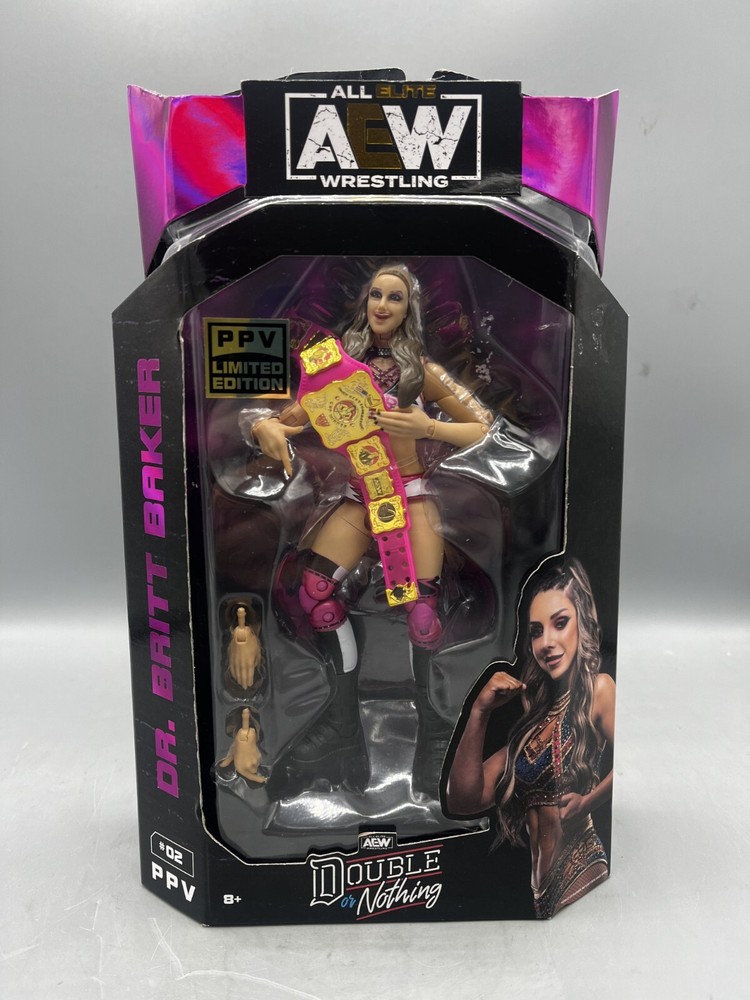 All Elite Wrestling AEW PPV Limited Edition Double or Nothing Dr Britt Baker NEW