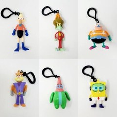 SpongeBob SquarePants Chibi In Motion Series 2 : Complete Set of 6 Danglers