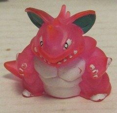1996 Pokemon Finger Puppet Clear Nidoking Figure Catch Them All Nintendo Bandai