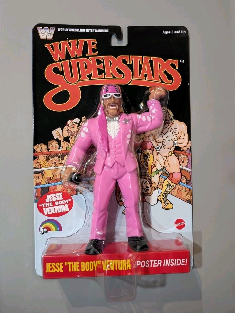 Mattel LJN WWE Superstars Jesse The Body Ventura BLACK CARD Chase Series 2