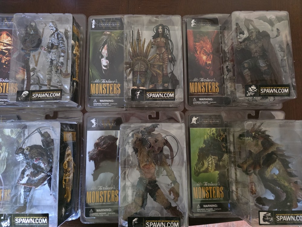 McFarlane Toys Mcfarlane’s Monsters Series 1 Complete Set Of 6 NEW Rare Lot