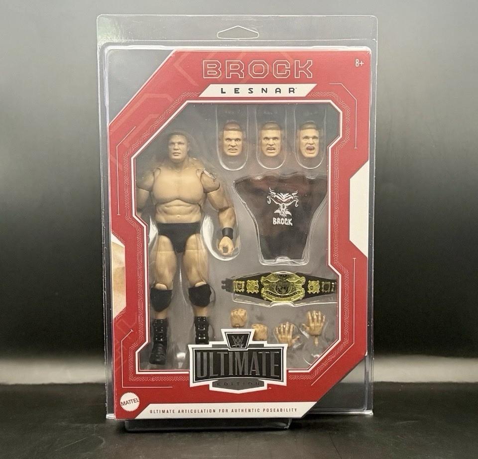 WWE Mattel BROCK LESNAR Ultimate Edition Ruthless Aggression Figure READ DESCRIP