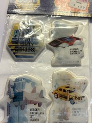 Vintage 1984 Go Bots puffy Change Action Flicker Stickers Lenticular NOS
