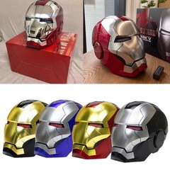 AUTOKING 1:1 Wearable JARVIS Voice Control Cosplay Iron Man MK5 Helmet Mask Gift
