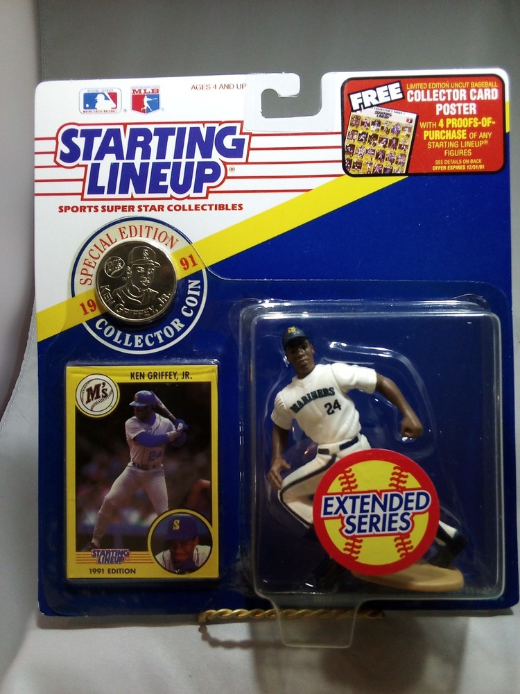 1991 Ken Griffey Jr Extended Starting Lineup MLB Mariners Running Figure(HOF)