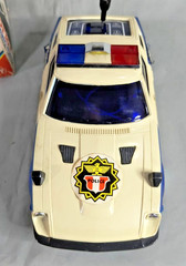 VERY RARE Vintage 70s Yonezawa Japan Nissan Fairlady Battery Operated Police Car