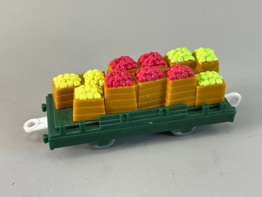 Sodor Fruit Flatbed Produce Car Red Green Apples Thomas Tank Engine Trackmaster