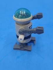 Vtg 1977 TOMY Wind-Up Robot Lost In Space POCKET BOT Blue Visor Alien Working