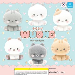 Qualia Wuong Kawaii Gacha Capsule Toy Cat Figure 1 Random Japan Blind Box Toy