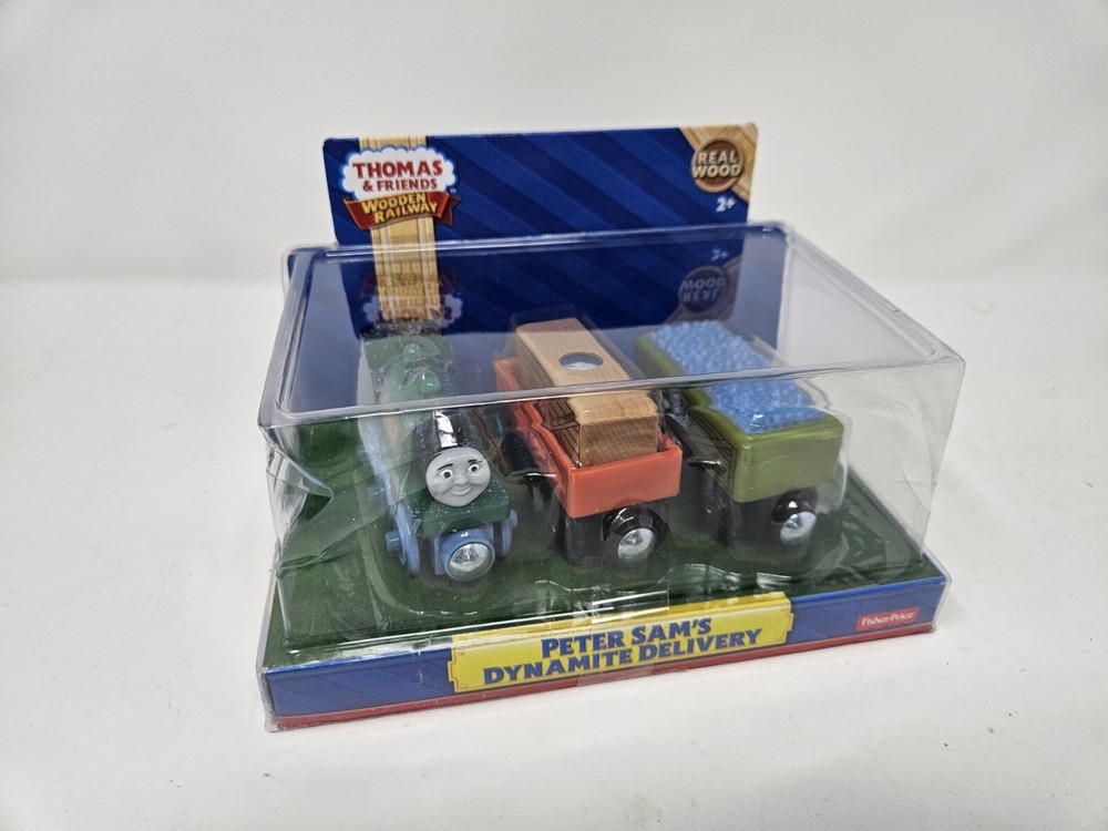 NEW Thomas & Friends Wooden Railway Quarry Peter Sam’s Dynamite Delivery Y4103