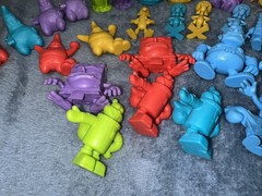 Spongebob Squarepants Tiny Mights Mites Culturefly Lot Of 34 Red Gold Green Blue