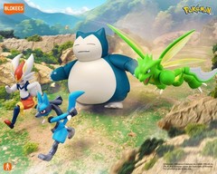 BLOKEES POKEMON CLASSIC VERSION-L NO. 0448 LUCARIO MODEL KIT ENGLISH PACK