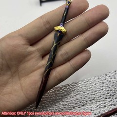 Painted 1/12 1/10 Cool Sword Weapon Model Decor For DIY 6″ Figure Body Toy