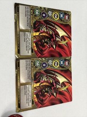 Bakugan Meta Dragonoid Haos & Pyrus Lot Mechtanium Surge G-Change 1000G Red