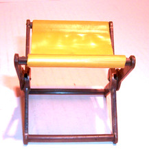 Vintage 1971 Mattel Big Jim Gi Joe Camping Chair Brown Tan Folding
