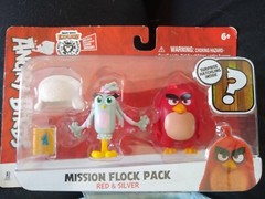 Angry Birds Mission Flock Pack Red & Silver 2″ Surprise Hatchling Inside NEW