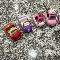 Shopkins Cutie Cars Die-Cast Collectible Toys by Moose Toys Lot Of 6 Pieces