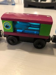Thomas the train wooden Birthday Thomas Y4501 Rare! Aquarium Car & Sodor Caboose