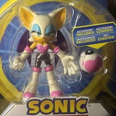 Sonic The Hedgehog Rouge The Bat 4″ Articulated Figure w/ Heart Bomb 2022 Jakks