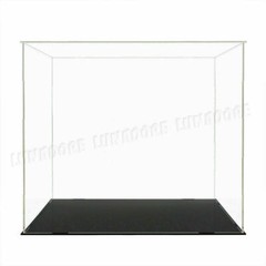 US 16″/40cm Acrylic Plastic Display Box Big Perspex Case Dustproof Self-Install