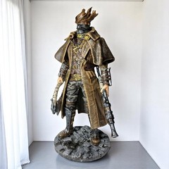 Fanart figure Hunter of Yaharnam airbrush painted 9.8 inch Adult 17+