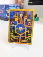 Gengar Black Gold Metal Collector Card Textured Unofficial Display