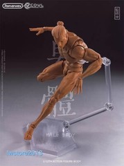 Romankey X COWL 1:12 Yellow Flexible Man Jointed 6″ Male Action Figure Head Body