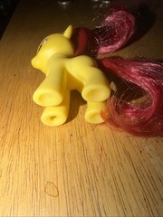 My Little Pony G4 Apple Bloom 2 1/2” Brushable Toy Figure MLP & Mcd Rainbow Dash