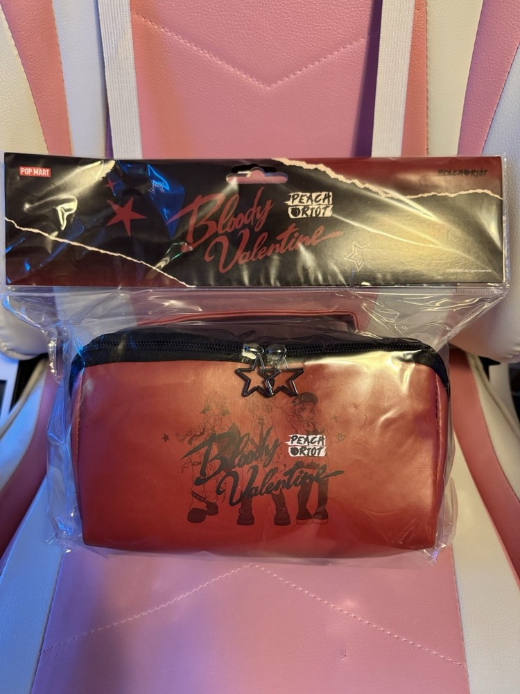 NEW Popmart x Peach Riot Bloody Valentine Makeup Cosmetic Bag
