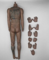 1/6 Sport Muscular Male African Tattoo Body Kevin Durant for 12″ Enterbay ❶USA❶