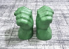 Vintage Marvel Incredible Hulk Foam Smash Fist Hands Sound Tested Both Work