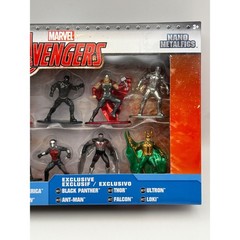 Jada Toys Marvel Avengers Nano Metalfigs 10-Pack Die-Cast Figures Set Pack A