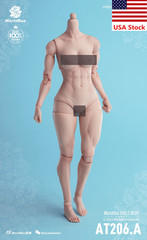 Worldbox AT206A 1/6 Pale Female Muscle Super Flexible Body 12”Action Figure