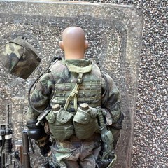 Dragon Ranger Lead Way 75th Sniper Phil 1/6 Scale Action Figure 12″ RARE used